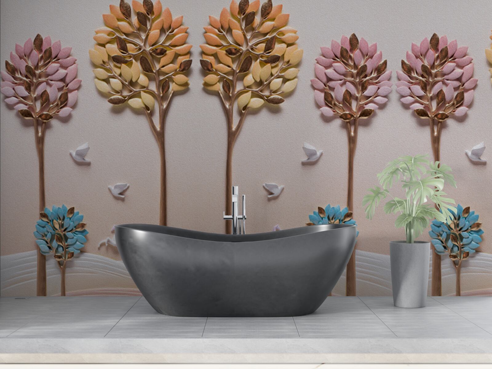 Fototapeta palmy i przybrzeżne tropiki