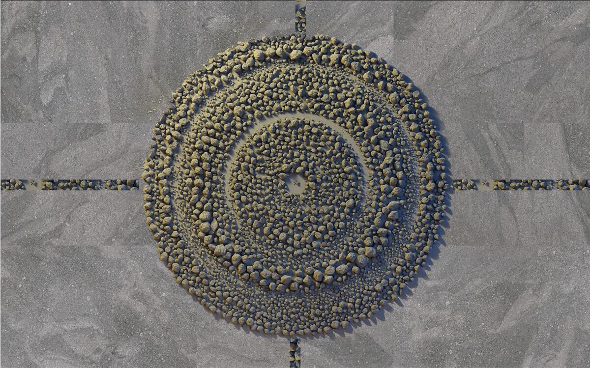 Fototapeta park o zielonym, okrągłym wyglądzie