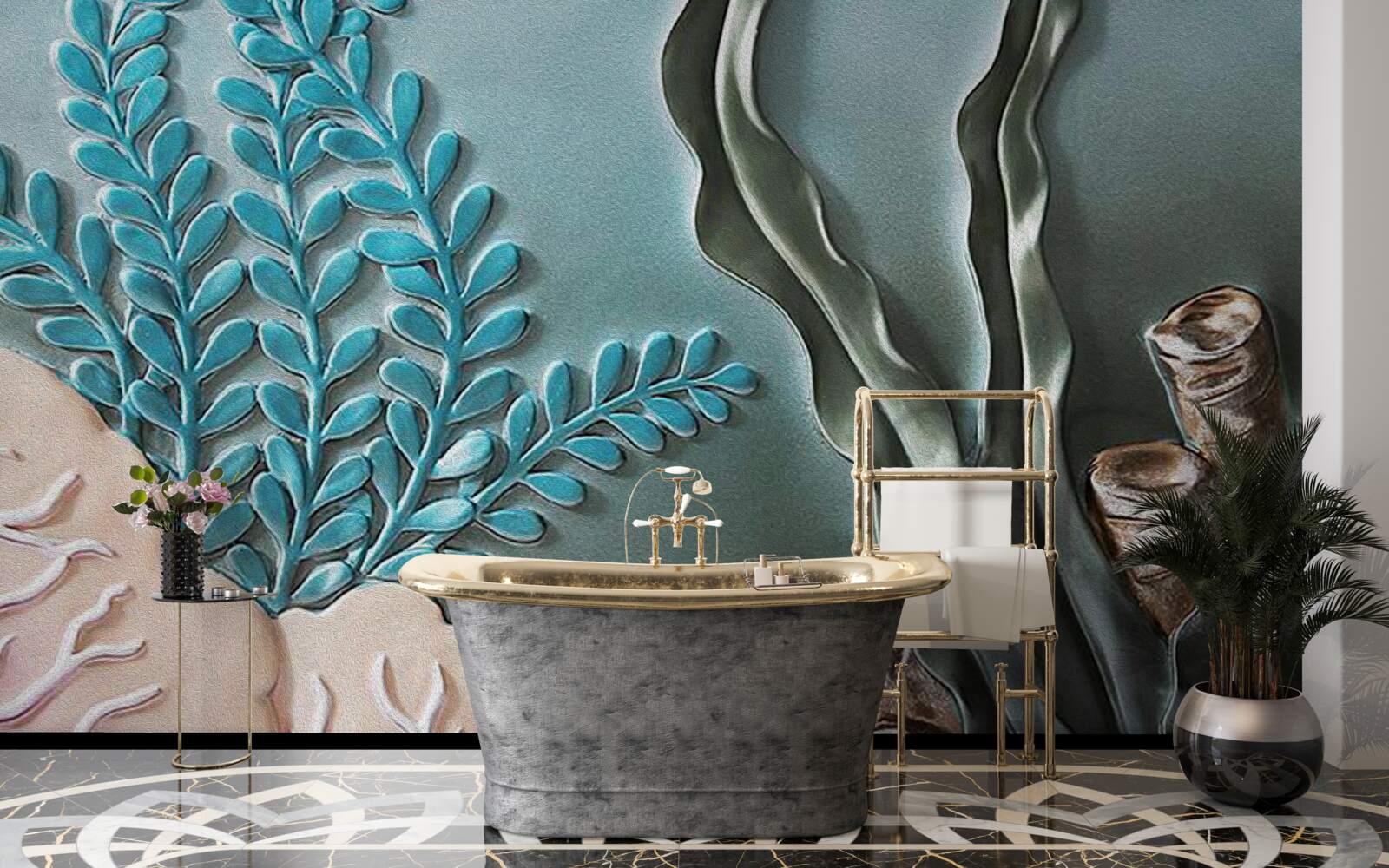 Fototapeta rośliny wodne i wodorosty