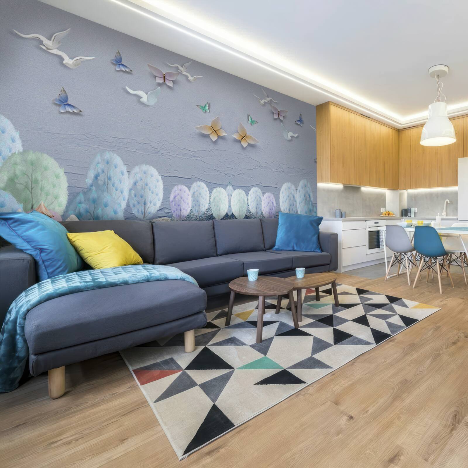 Fototapeta las jesienią jest zimny i pełen kolorów