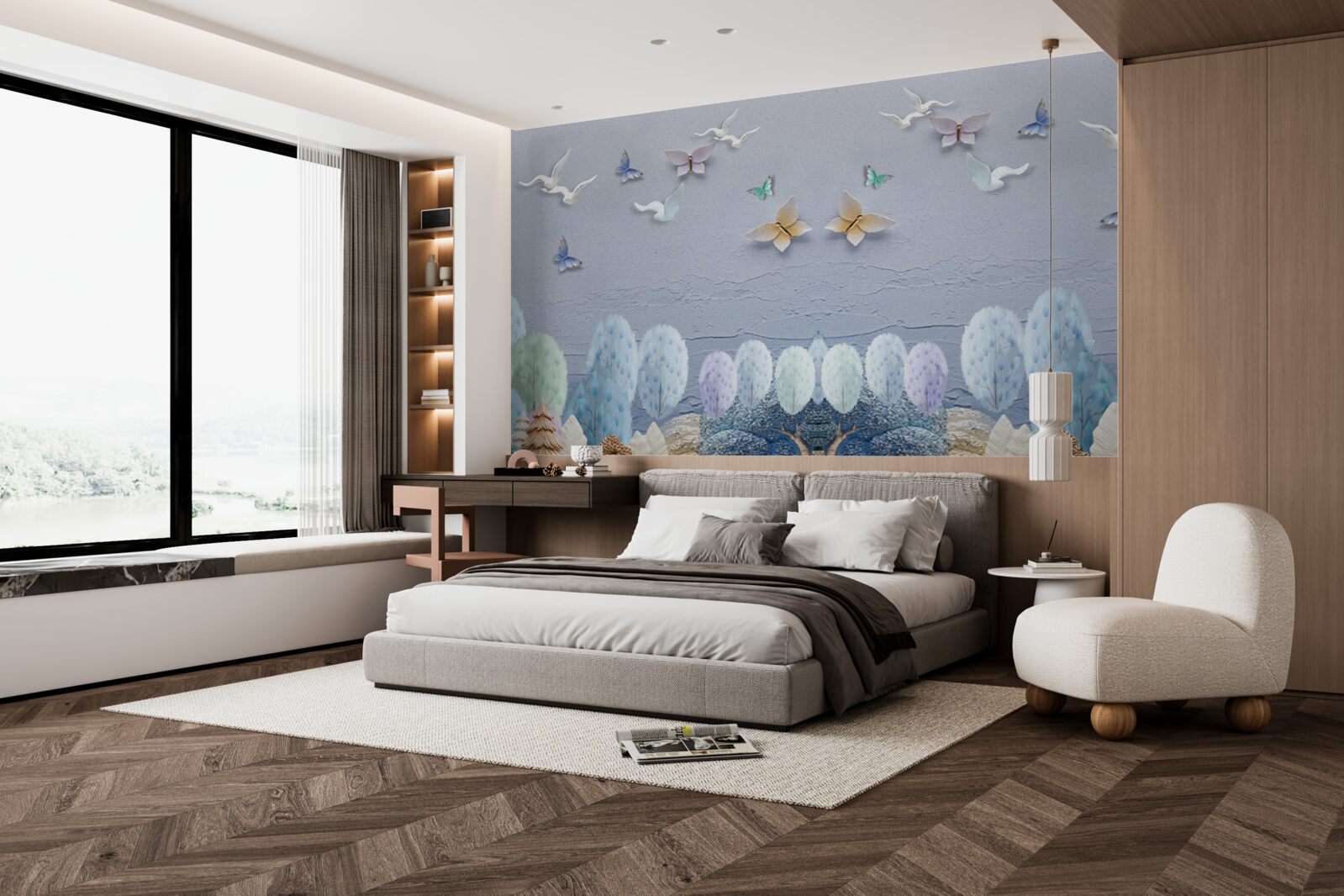 Fototapeta las jesienią jest zimny i pełen kolorów