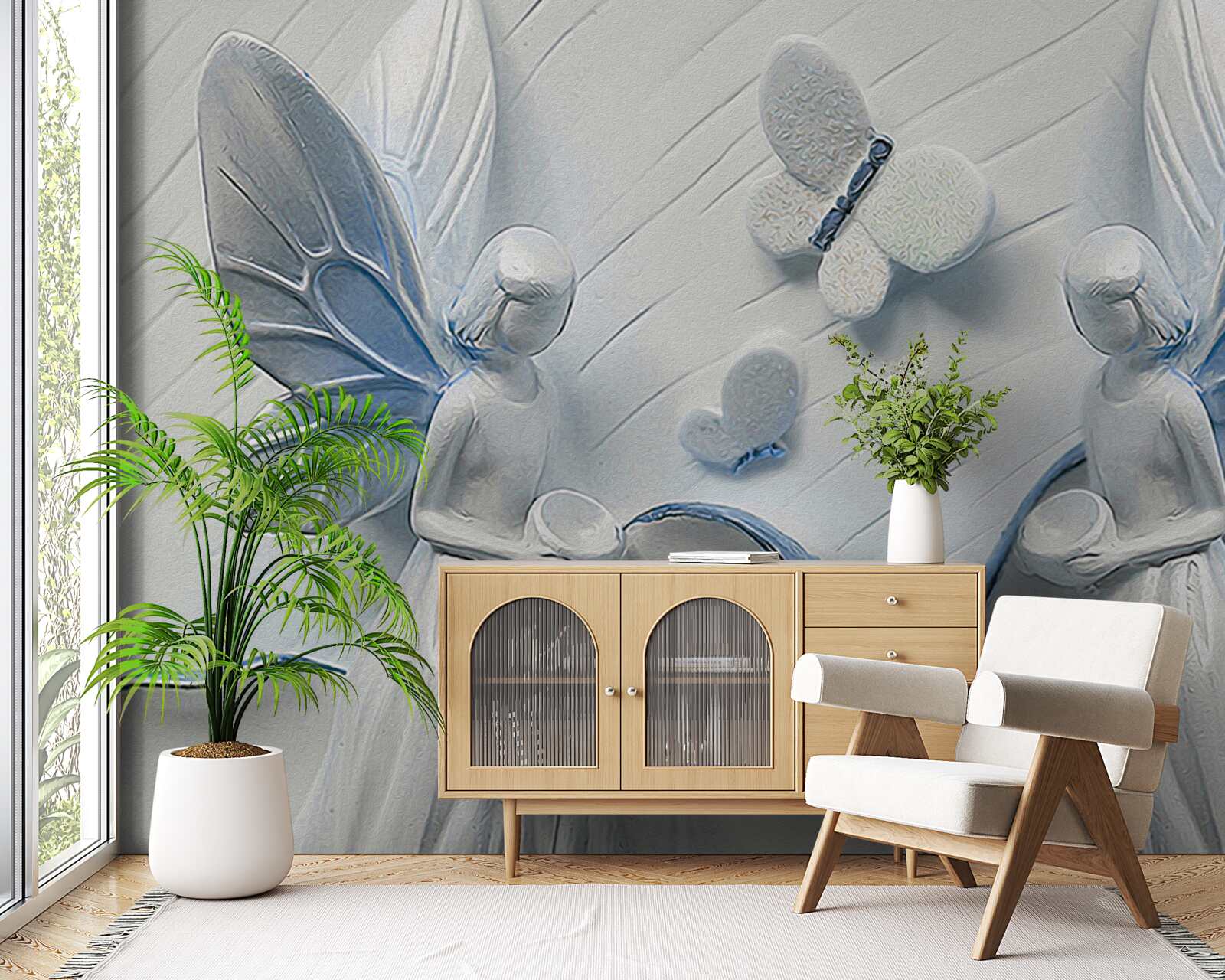 Fototapeta kobiety ze skrzydłami motyla