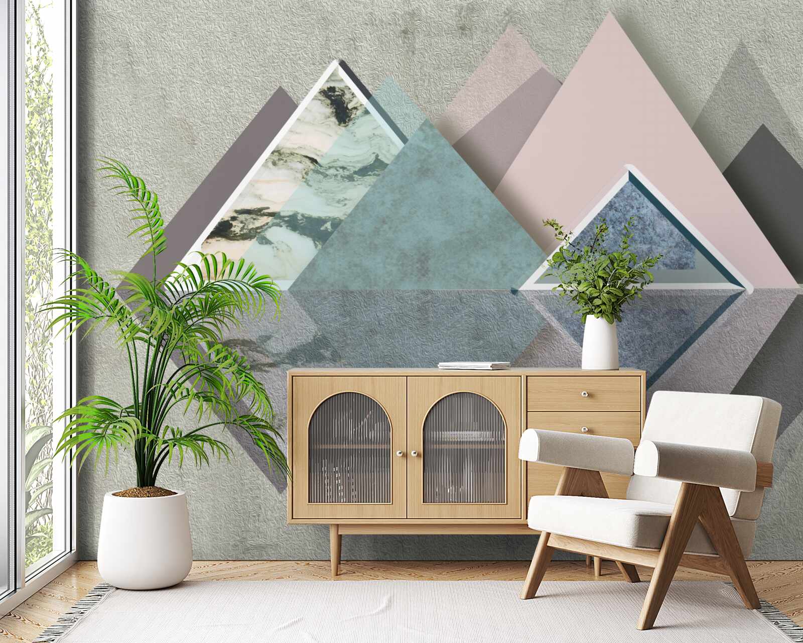 Fototapeta abstrakcyjny las geometrii