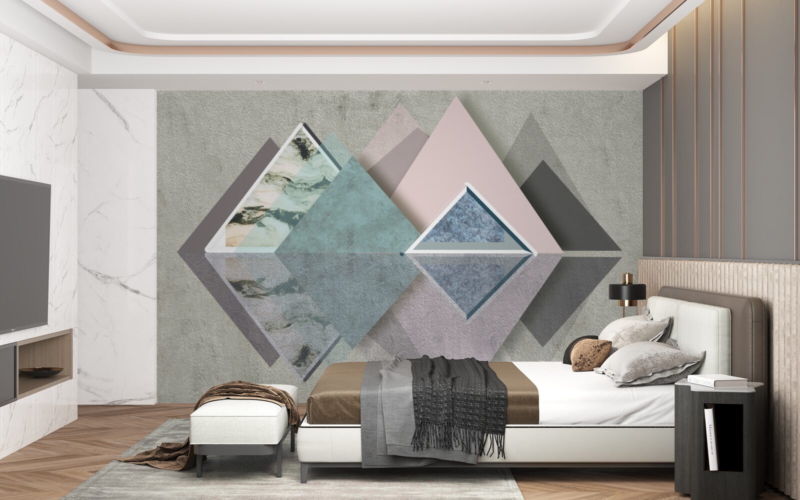 Fototapeta abstrakcyjny las geometrii