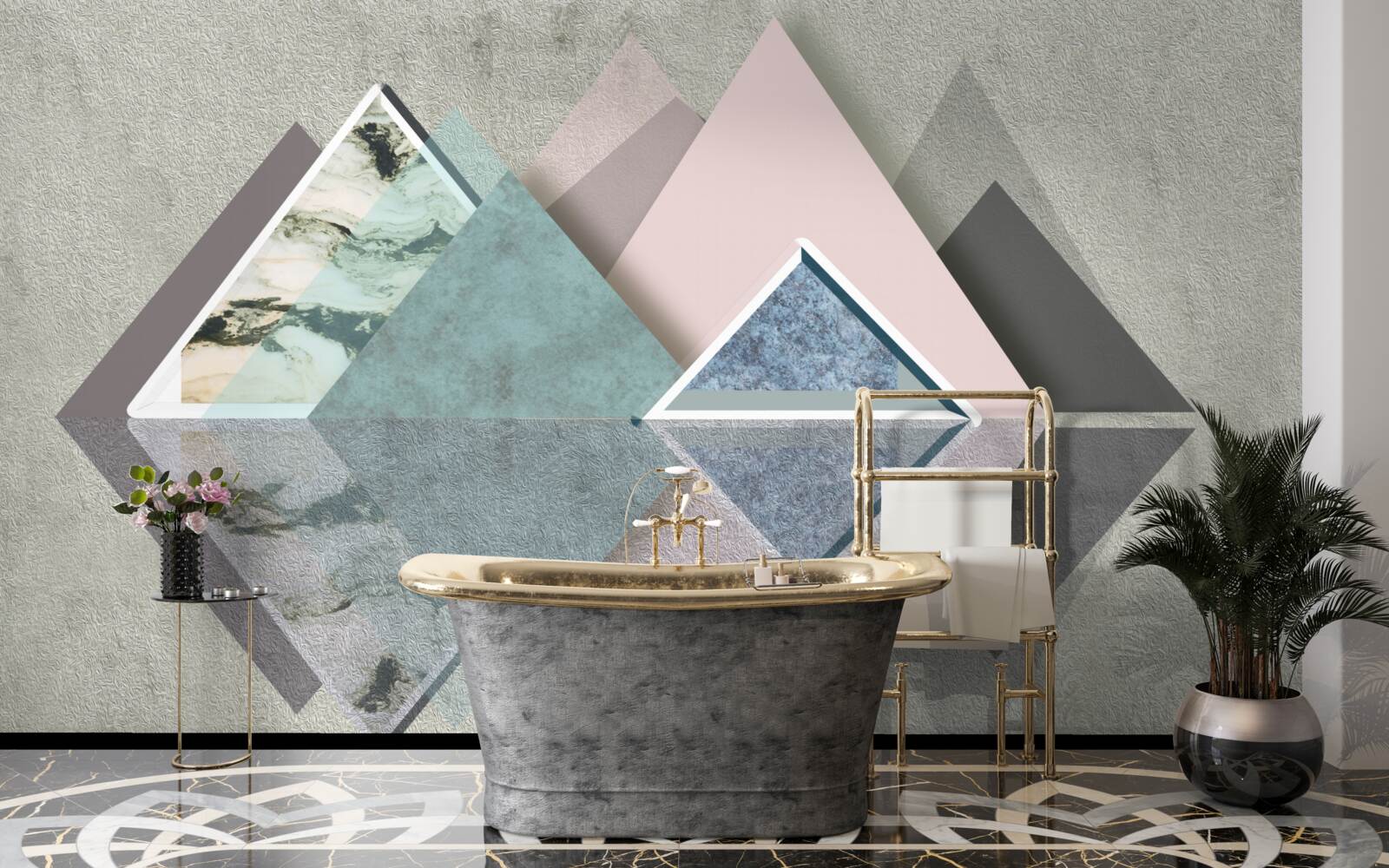 Fototapeta abstrakcyjny las geometrii