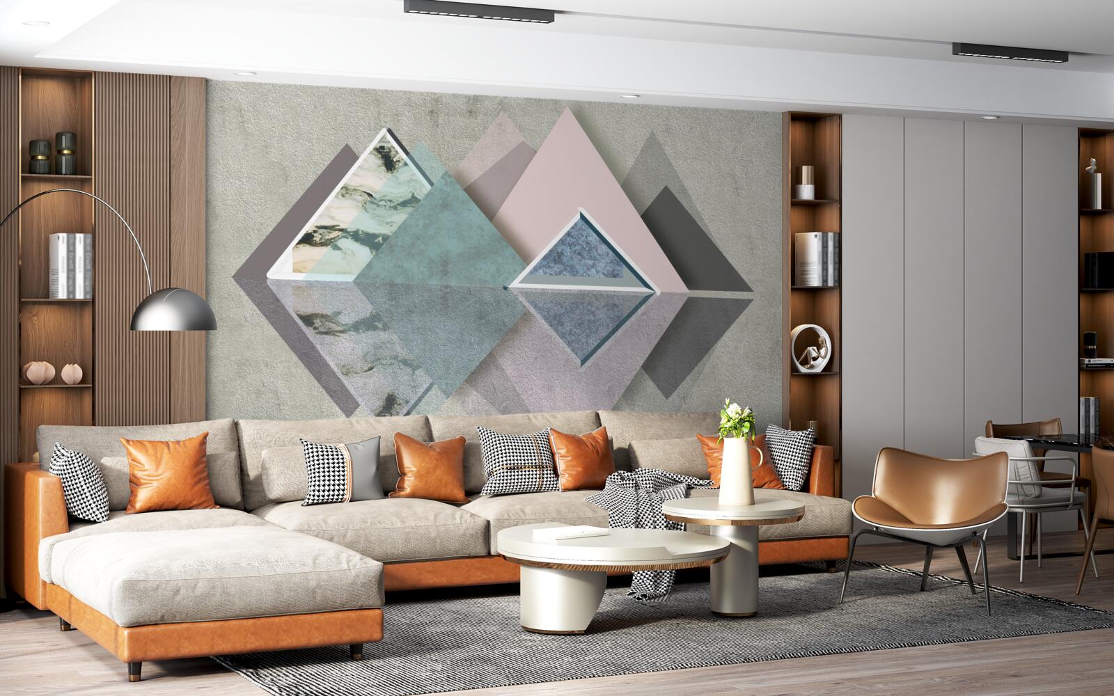 Fototapeta abstrakcyjny las geometrii