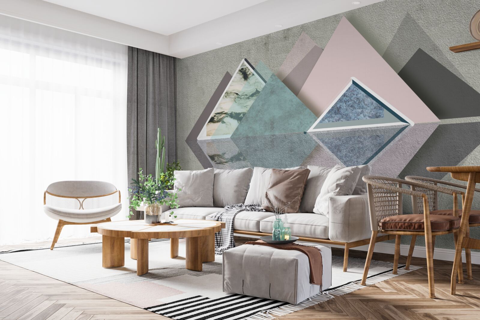 Fototapeta abstrakcyjny las geometrii