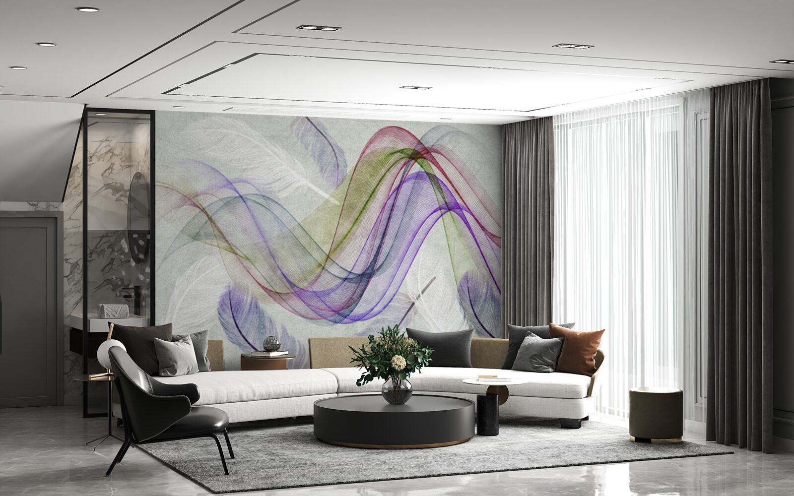 Fototapeta streszczenie kolorowe linie