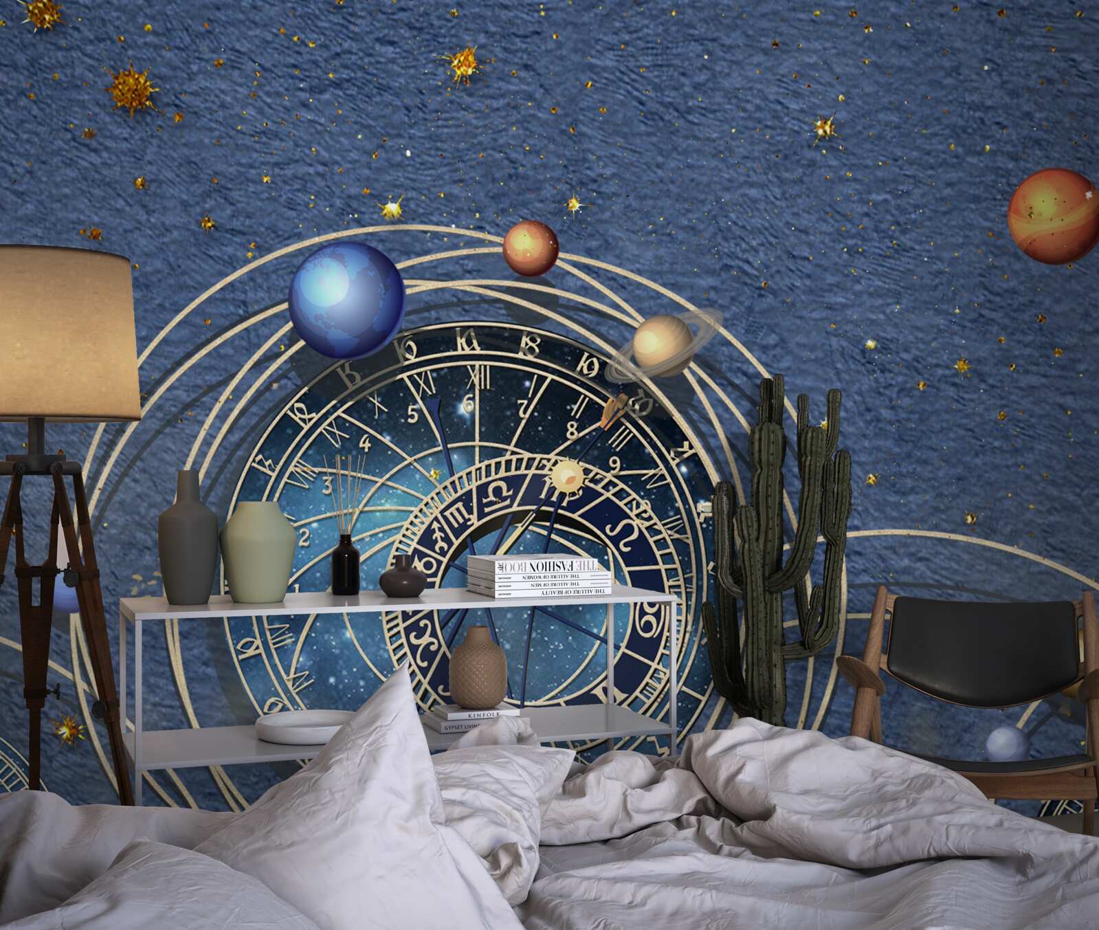 Fototapeta koncepcja ruchu planet wewnątrz galaktyki