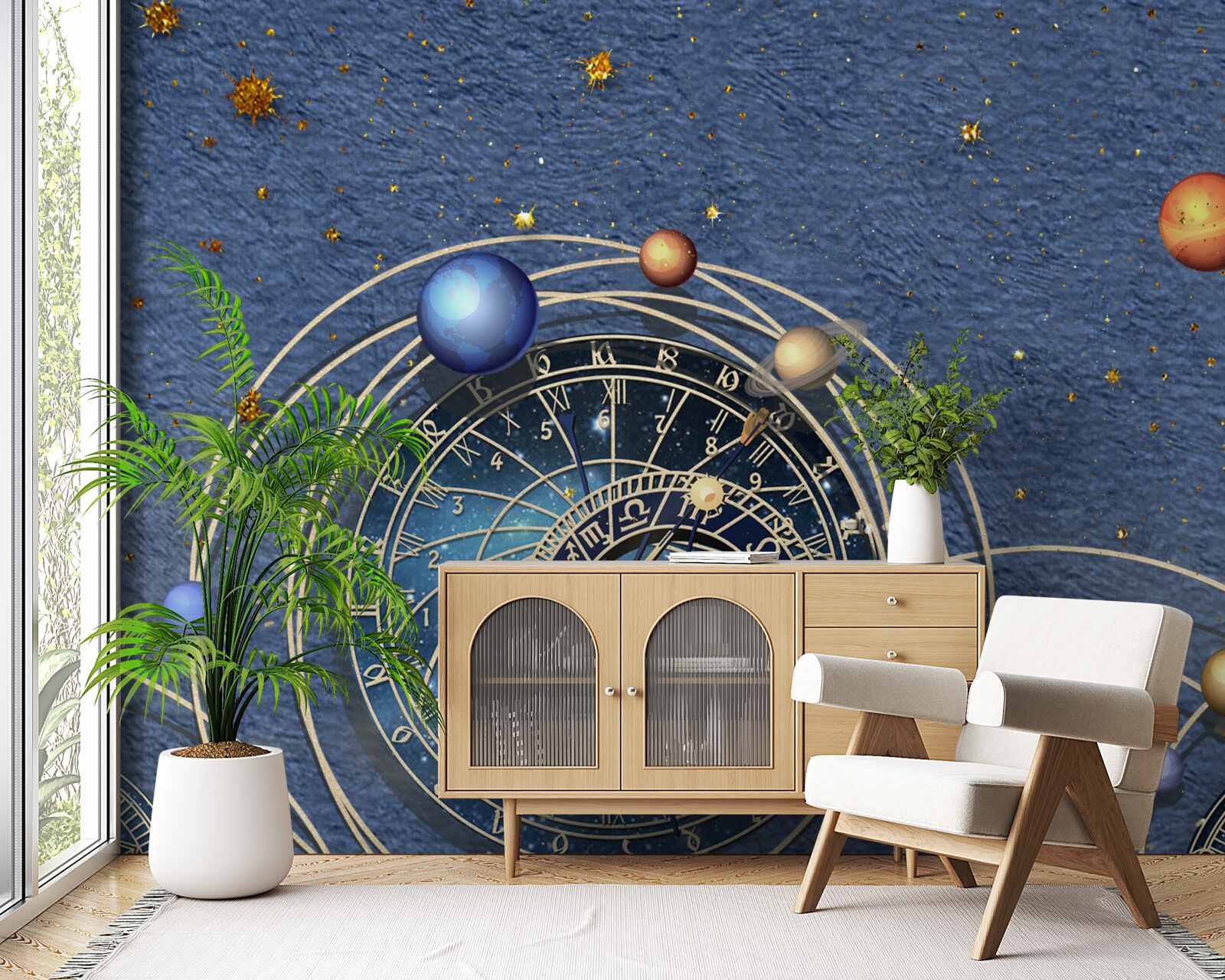 Fototapeta koncepcja ruchu planet wewnątrz galaktyki