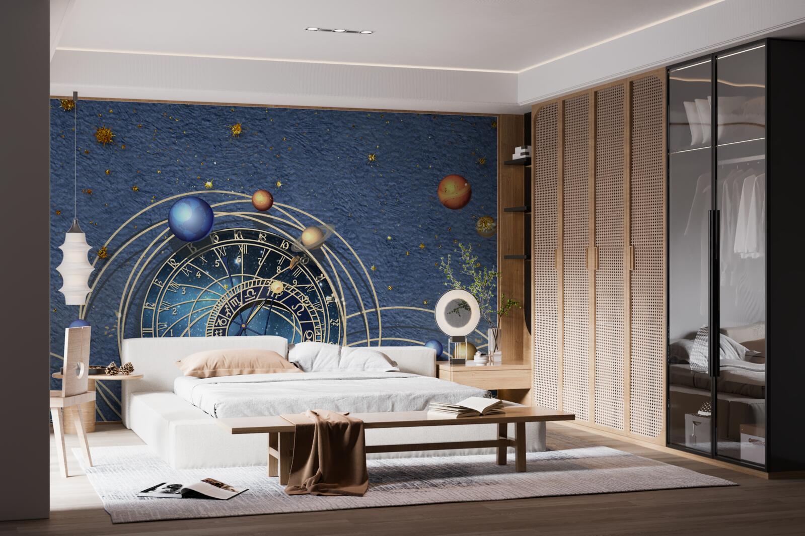 Fototapeta koncepcja ruchu planet wewnątrz galaktyki