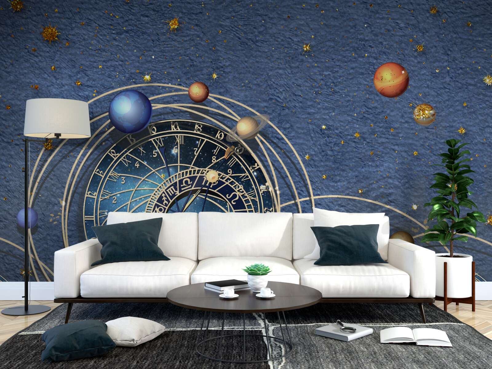 Fototapeta koncepcja ruchu planet wewnątrz galaktyki