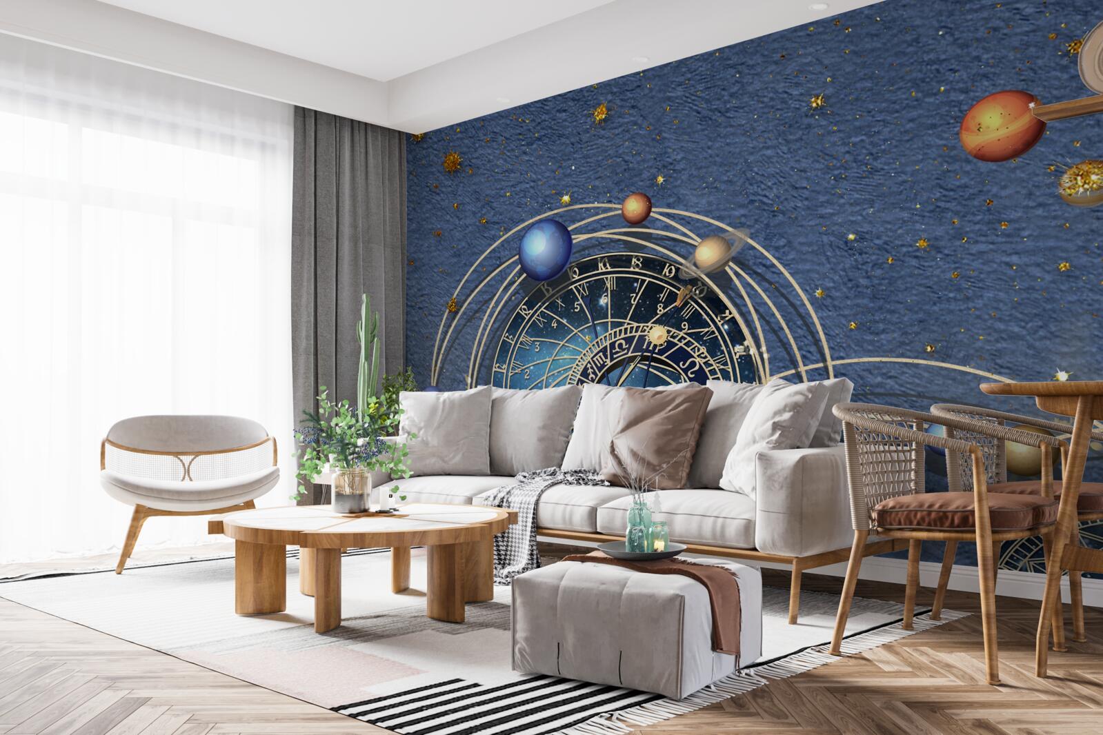 Fototapeta koncepcja ruchu planet wewnątrz galaktyki