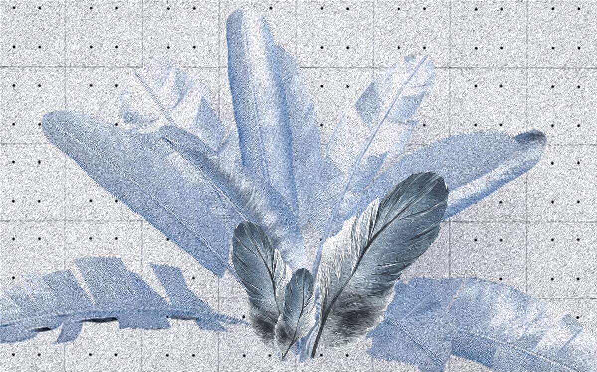 Fototapeta kształty różnych piór