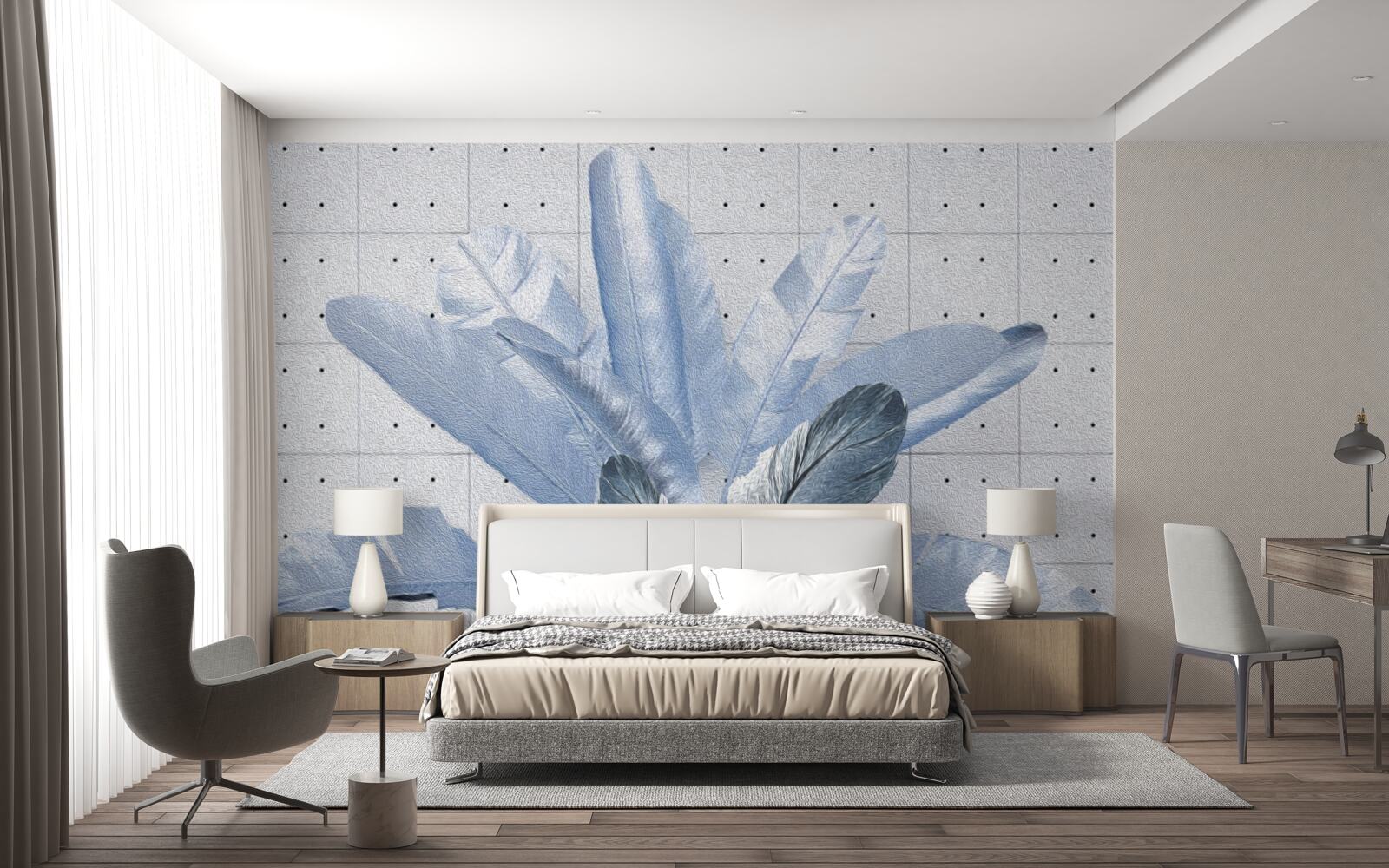 Fototapeta kształty różnych piór