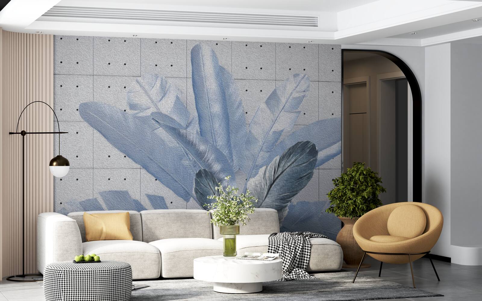 Fototapeta kształty różnych piór