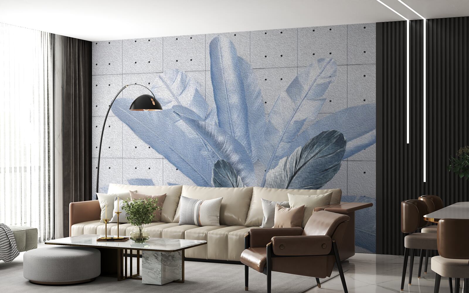 Fototapeta kształty różnych piór