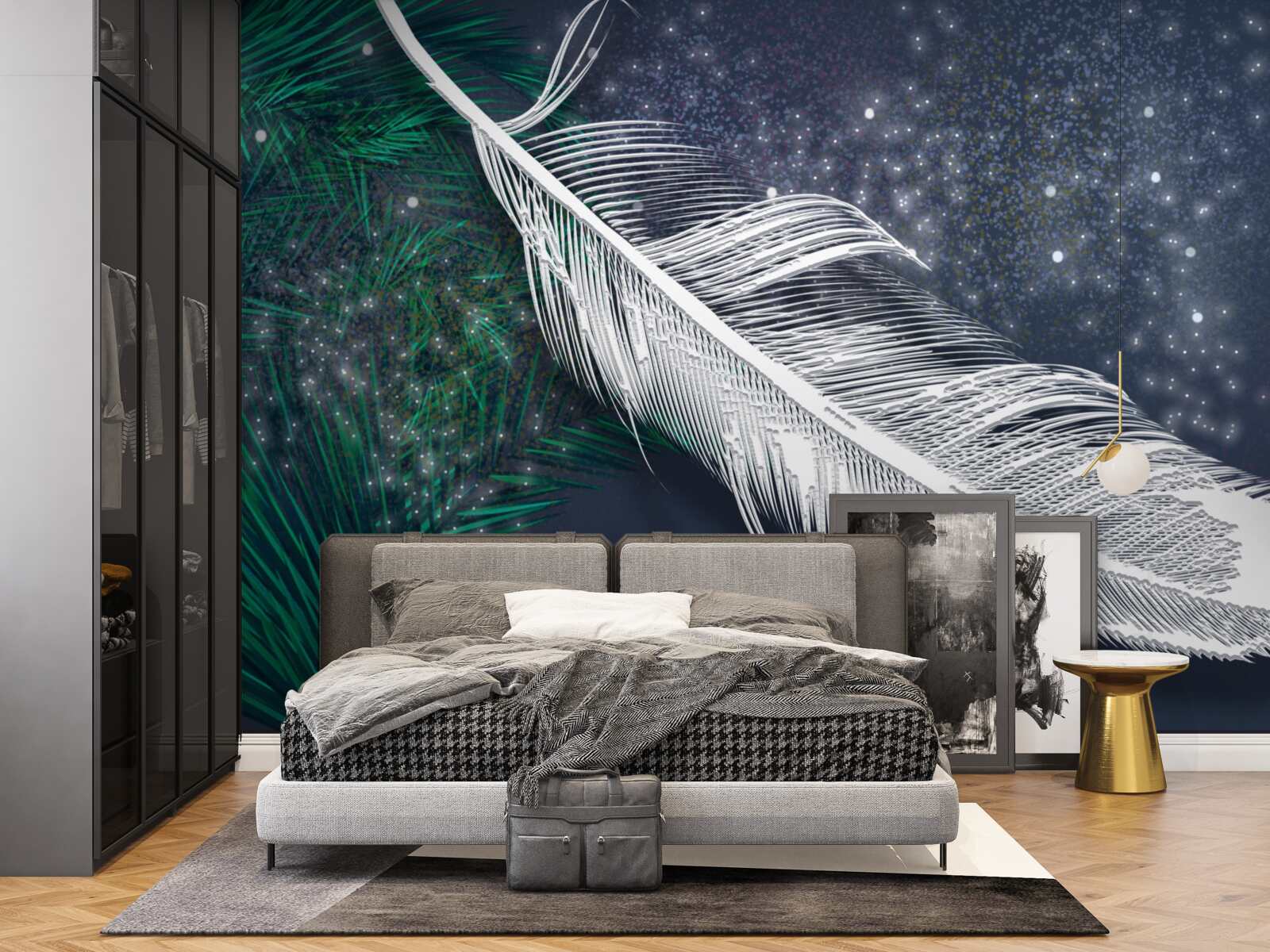 Fototapeta wolumetryczne śnieżnobiałe upierzenie