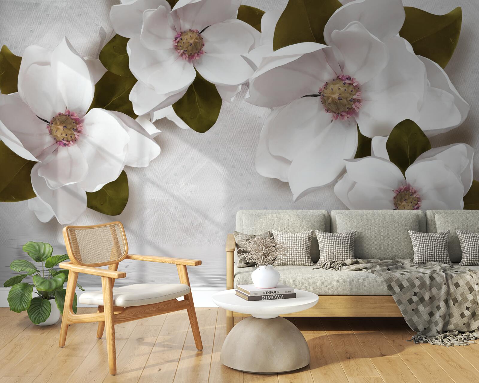 Fototapeta śnieżnobiałe hiacynty