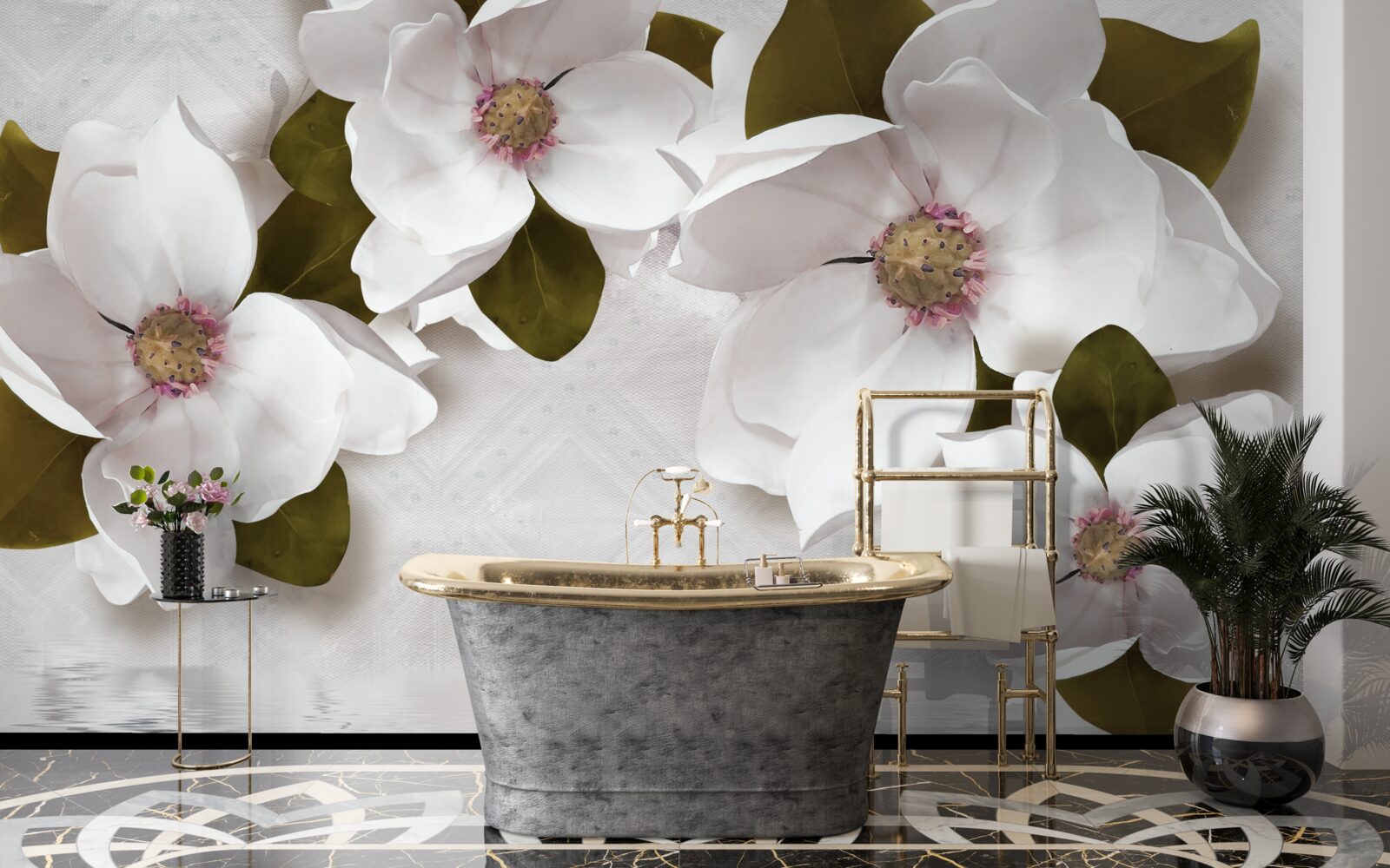 Fototapeta śnieżnobiałe hiacynty