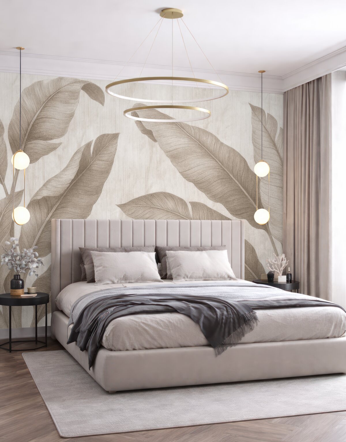 Fototapeta Tropikalne liście w stylu alternatywnym.