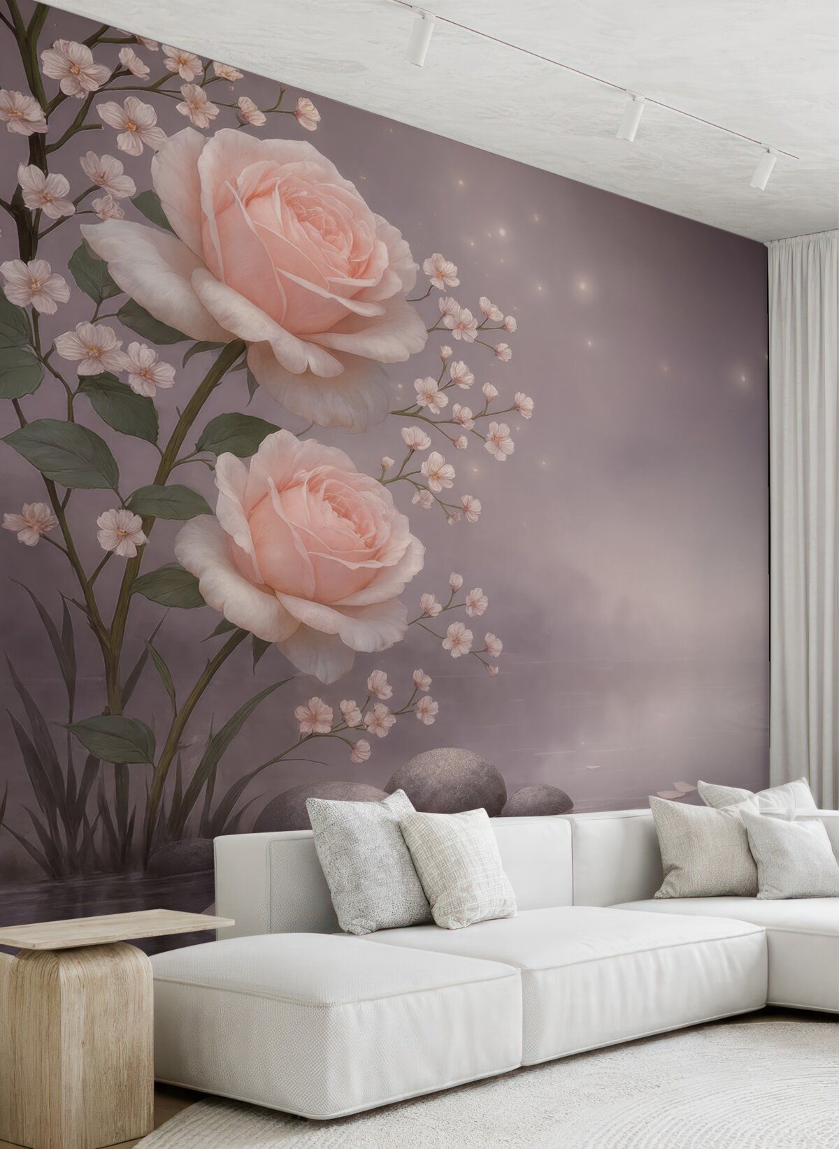 Fototapeta Kwiaty róży na powierzchni wody.