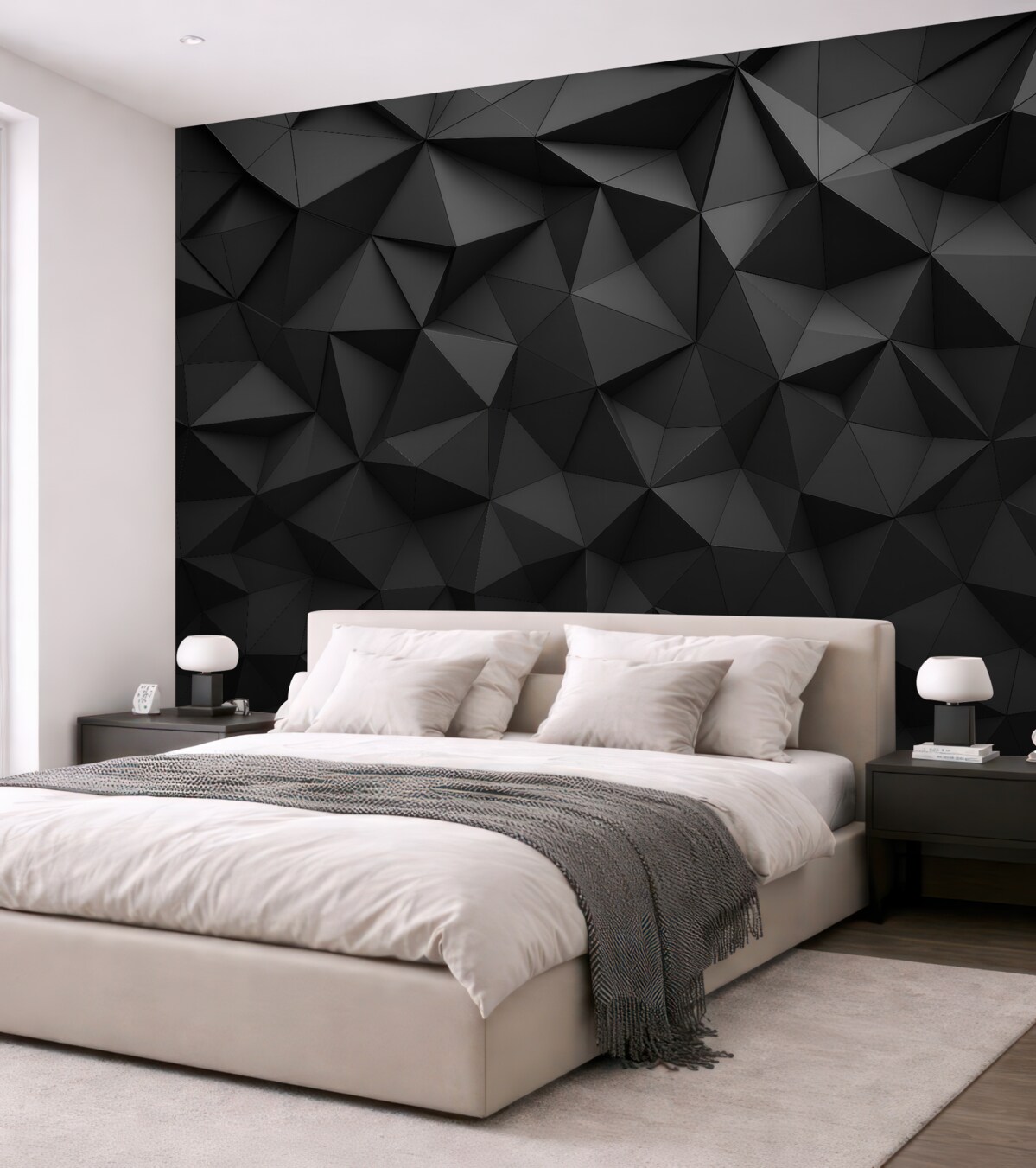 Fototapeta Szare trójkąty.