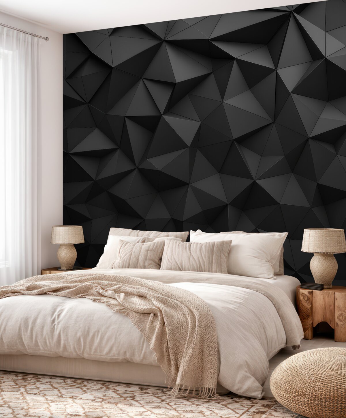 Fototapeta Szare trójkąty.