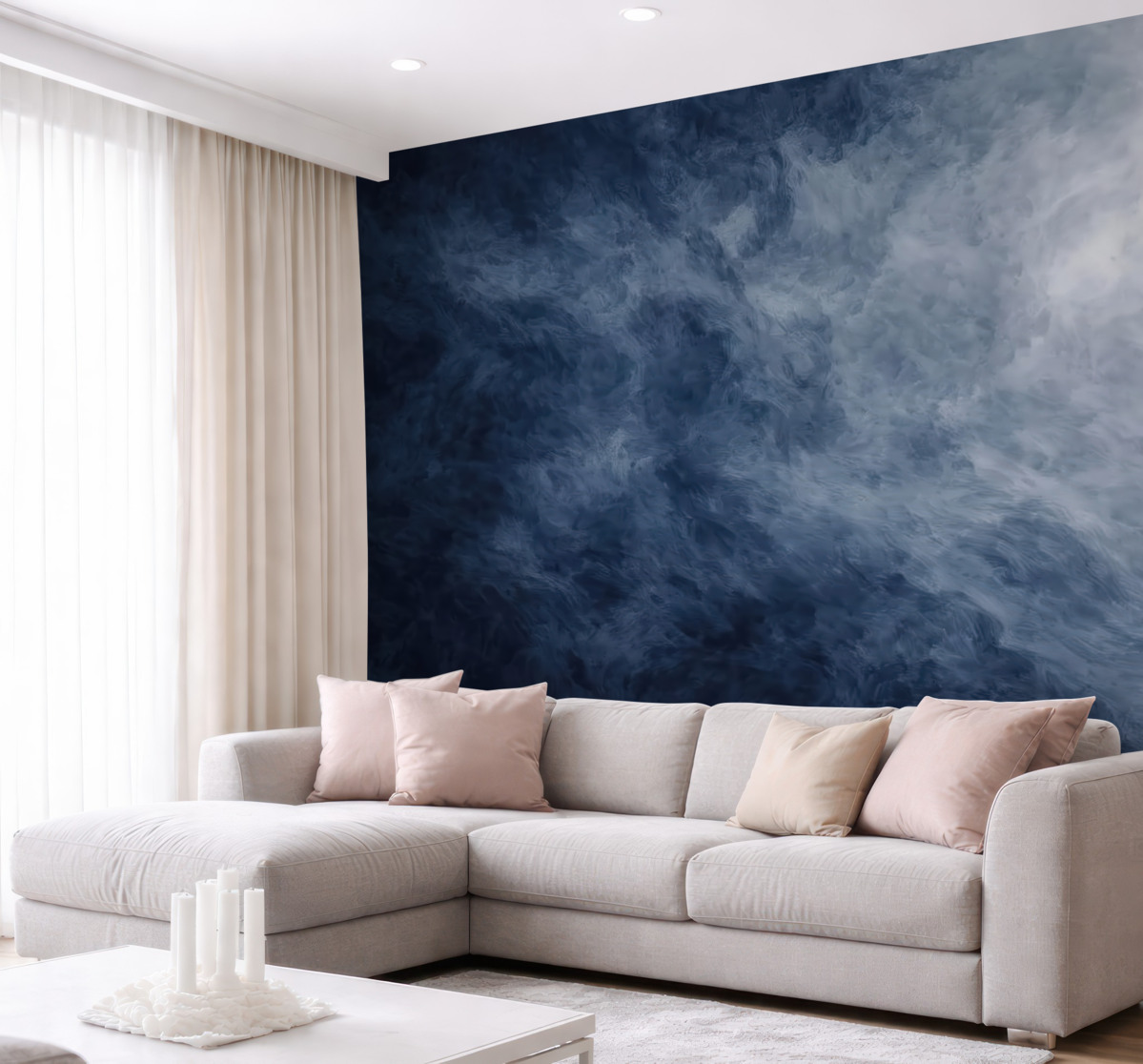 Fototapeta Obłok, nieboskłon i balon na gorące powietrze.