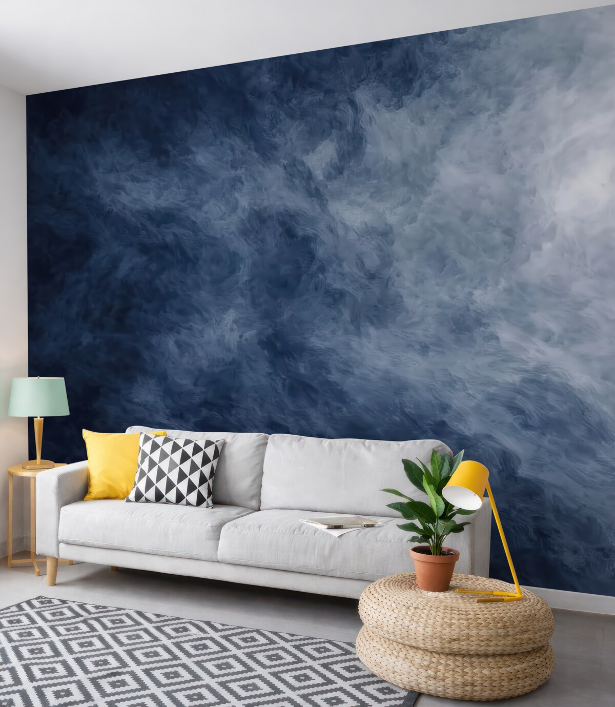 Fototapeta Obłok, nieboskłon i balon na gorące powietrze.