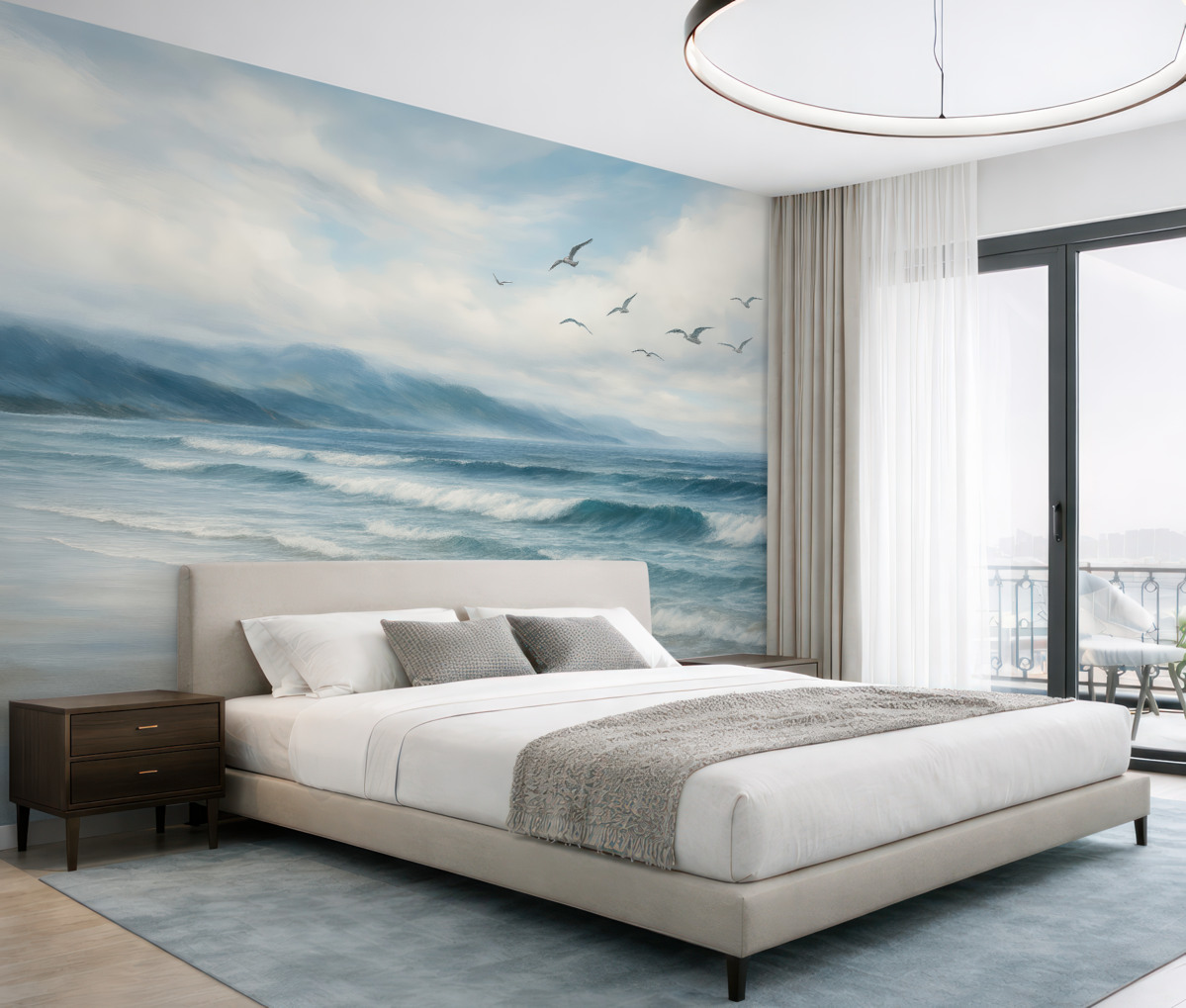 Fototapeta Mewy przy morzu.