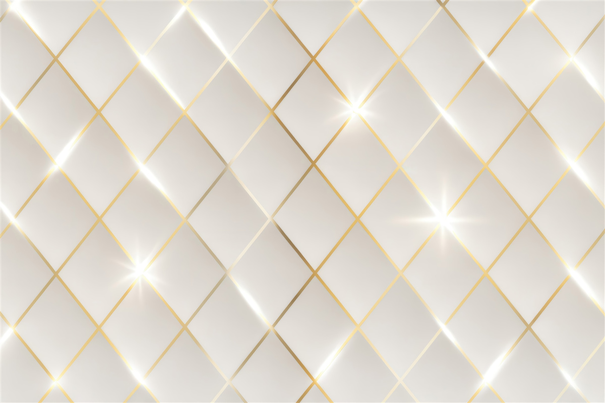 Fototapeta Złota siatka na jasnym tle.