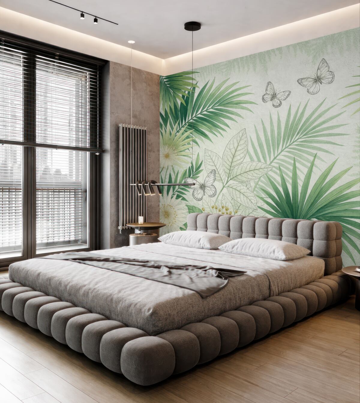 Fototapeta Zielone konary palm.