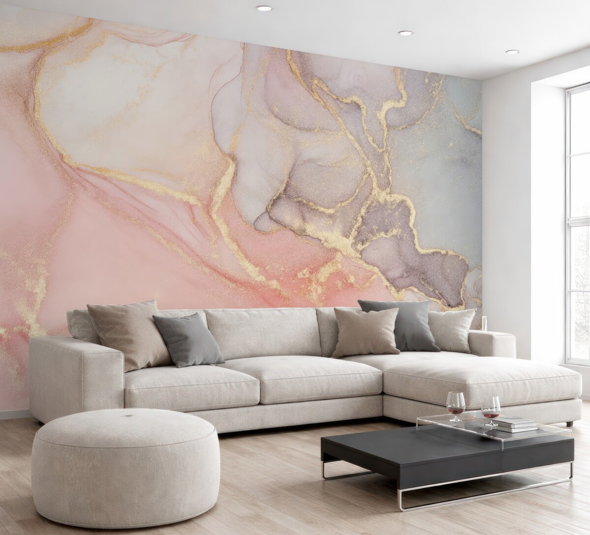 Fototapeta Różowy marmur