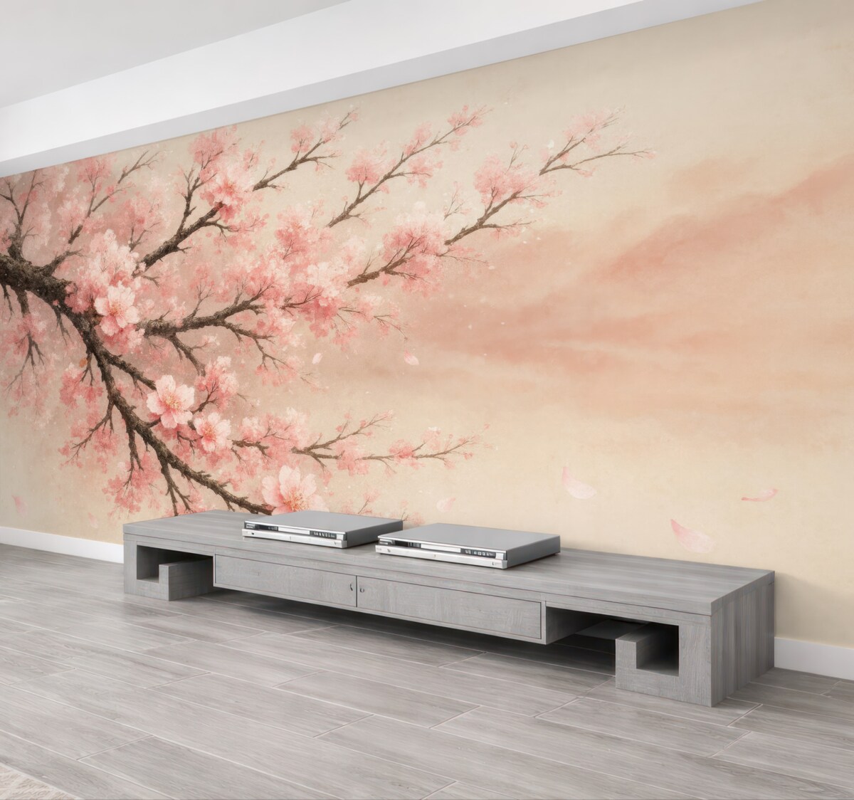 Fototapeta Kwiaty poruszające się w łagodnym wietrze.