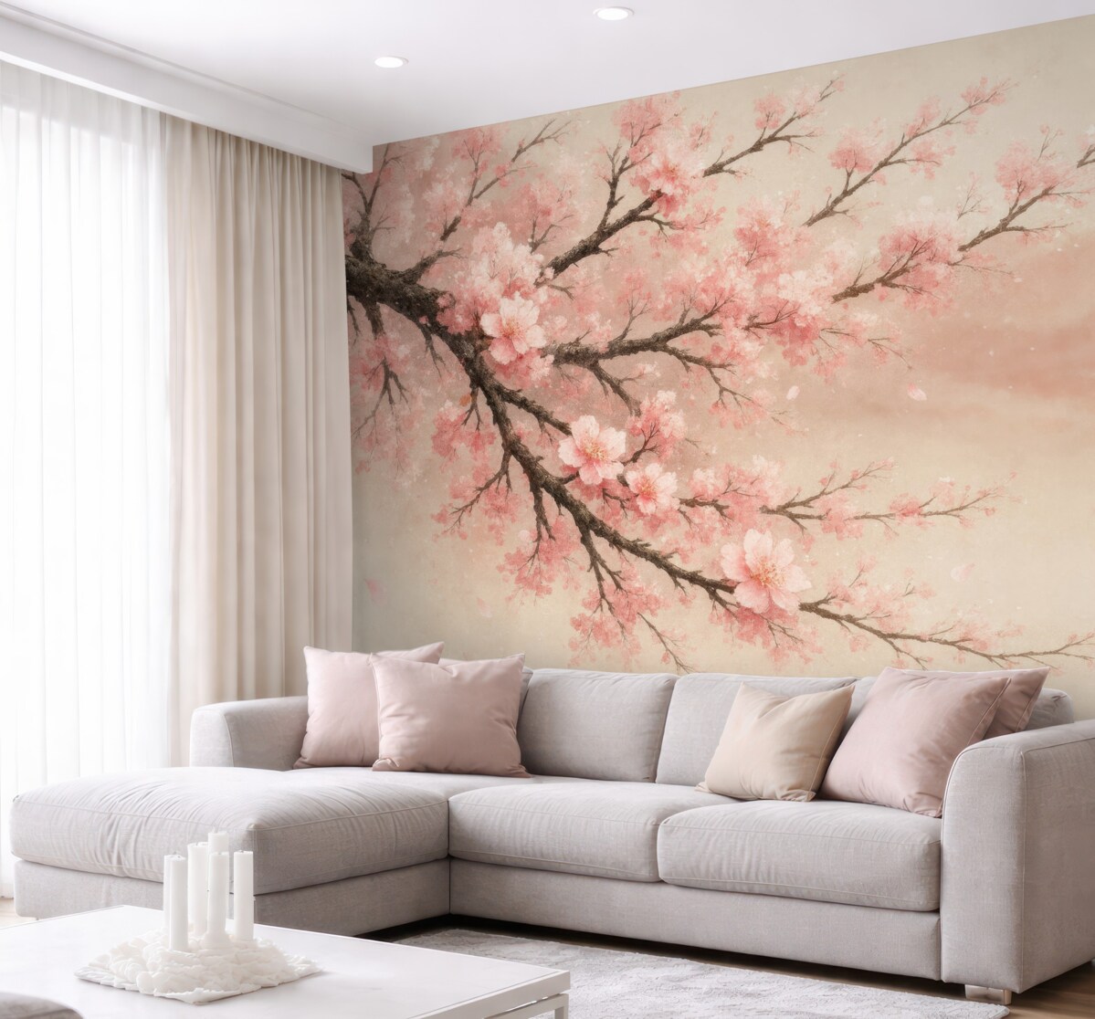 Fototapeta Kwiaty poruszające się w łagodnym wietrze.