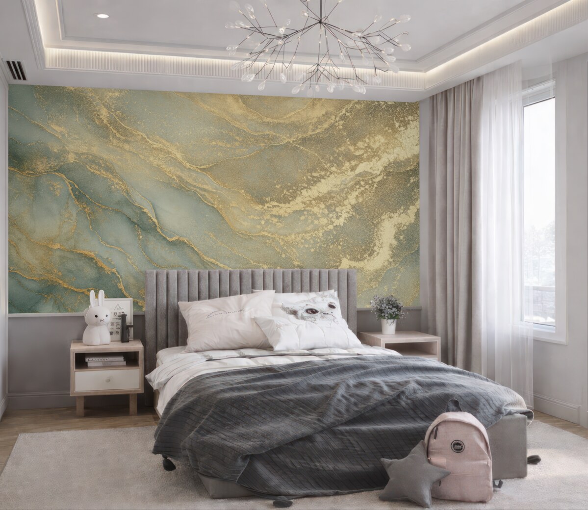 Fototapeta Szary oraz żółty marmur.