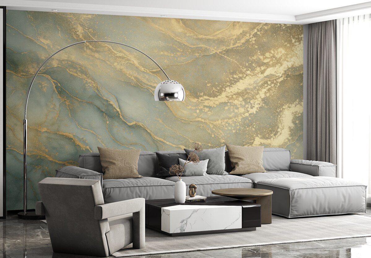 Fototapeta Szary oraz żółty marmur.