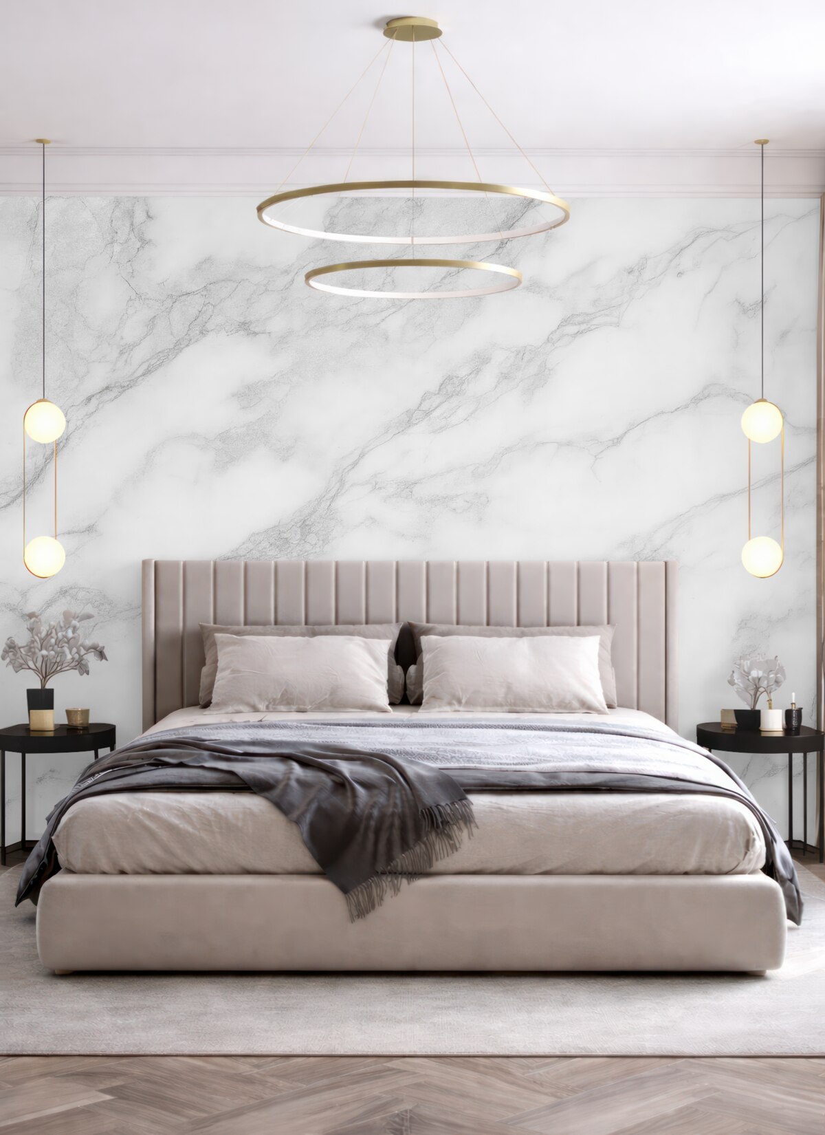 Fototapeta Szary kamień marmurowy.