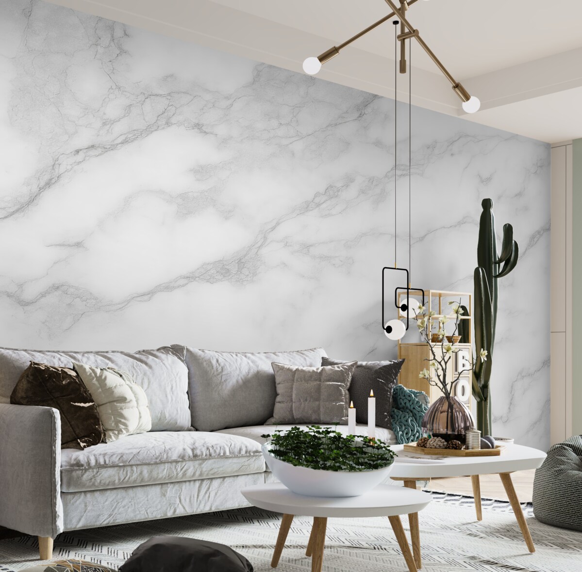 Fototapeta Szary kamień marmurowy.