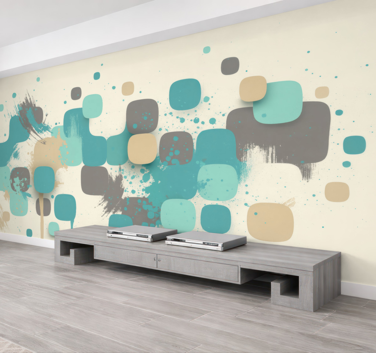 Fototapeta Abstrakcyjne formy w kojących odcieniach.