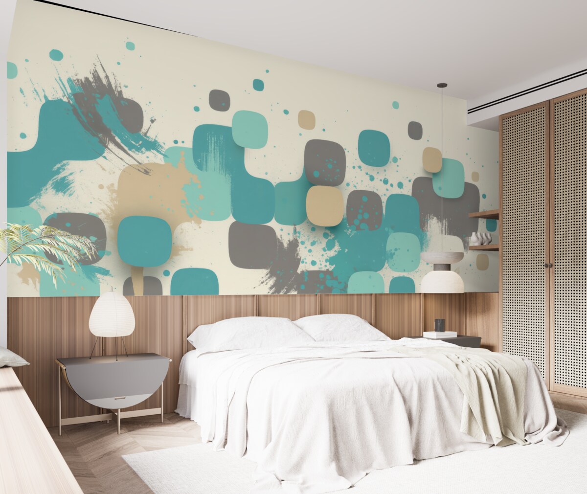 Fototapeta Abstrakcyjne formy w kojących odcieniach.