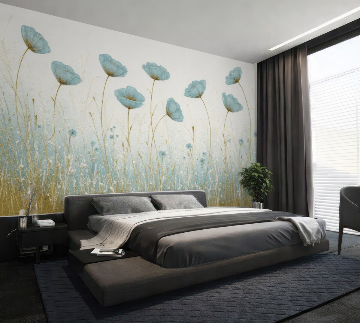 Fototapeta Maki. Farby na bazie oleju.