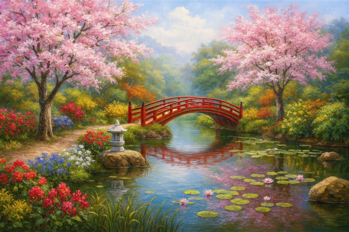 Fototapeta Japoński sad.