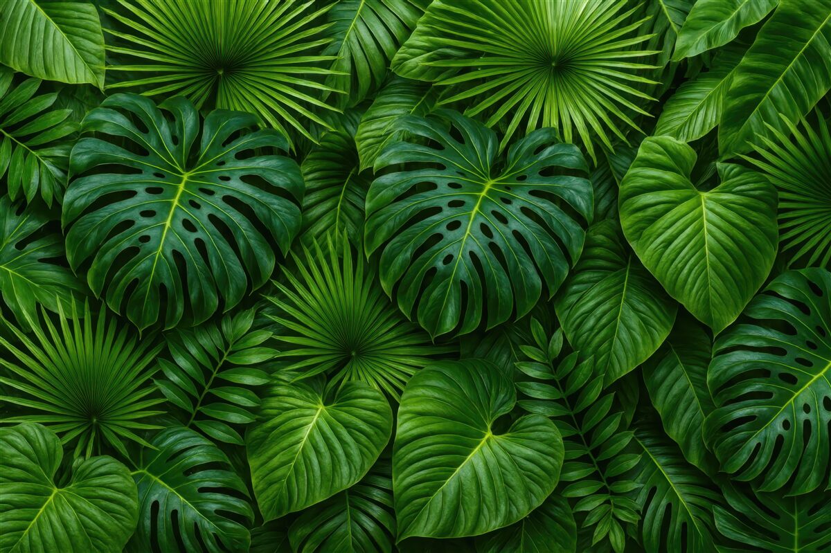 Fototapeta Tropikalne rośliny zielone