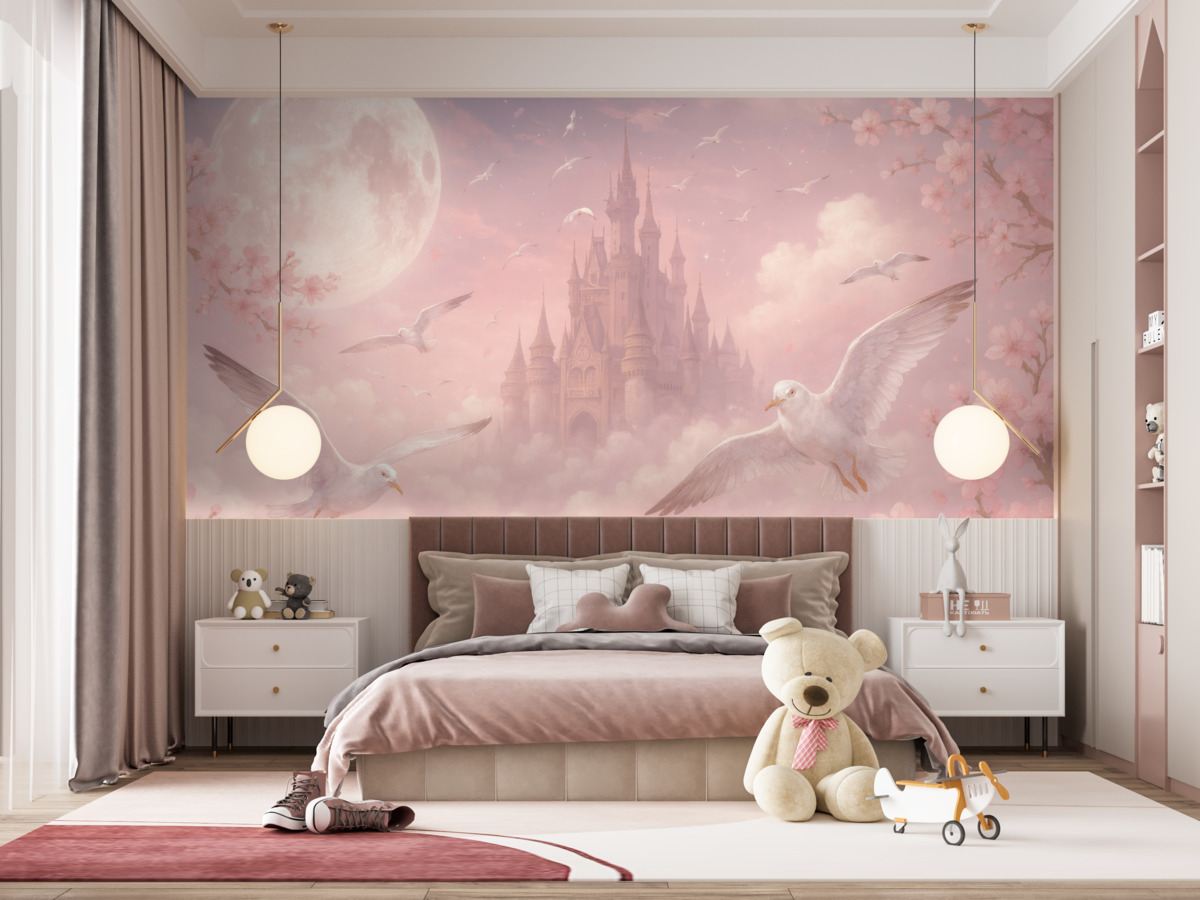 Fototapeta Chmura, róż i dzieło sztuki.