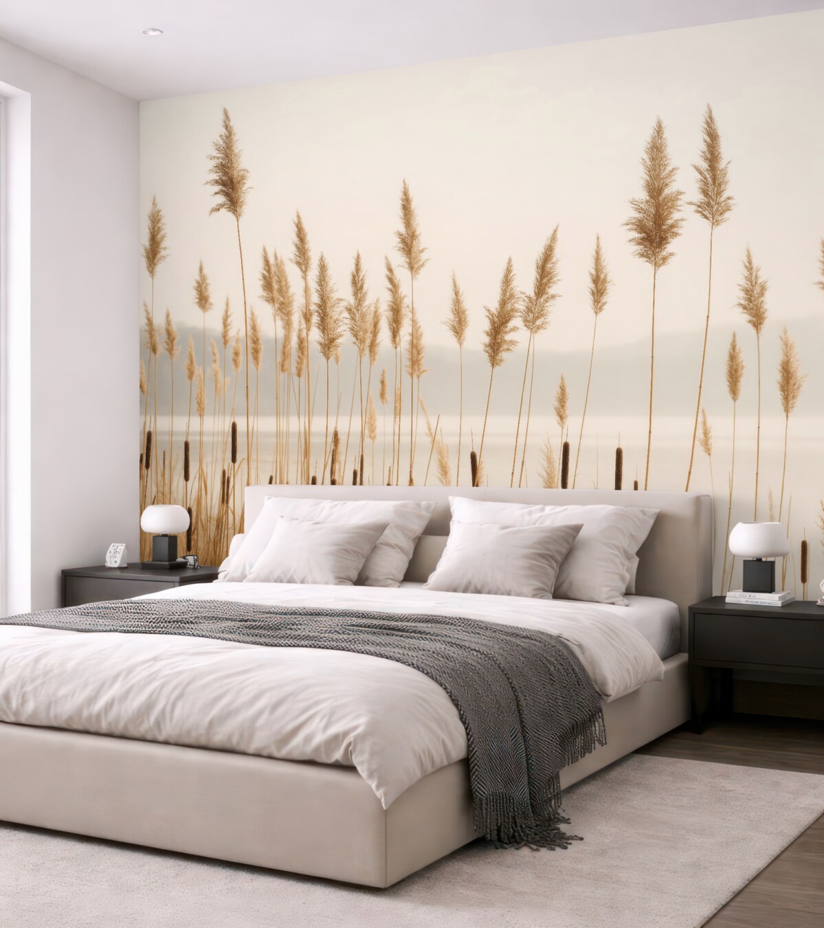 Fototapeta Trzciny oraz ożypałek.