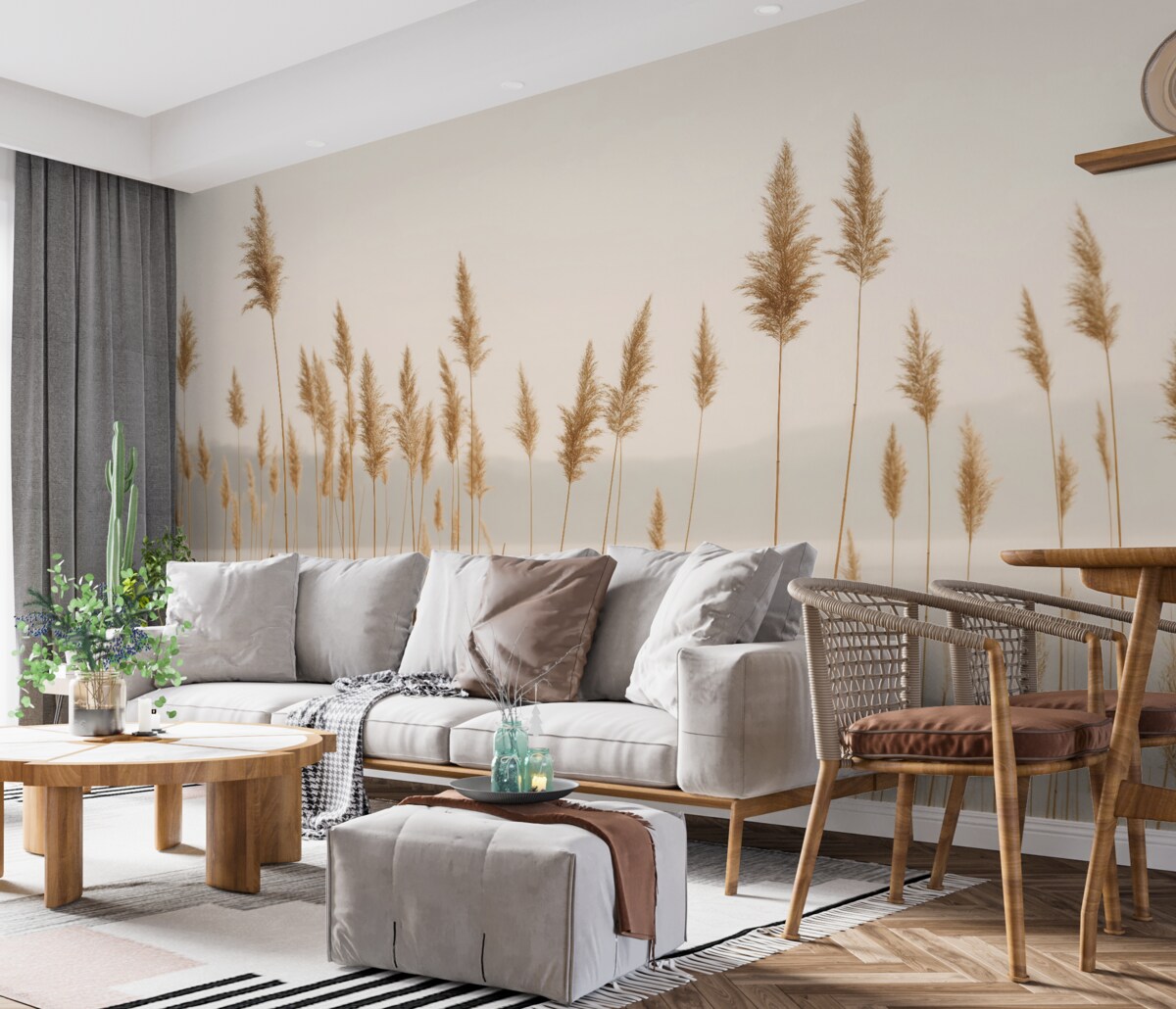 Fototapeta Trzciny oraz ożypałek.