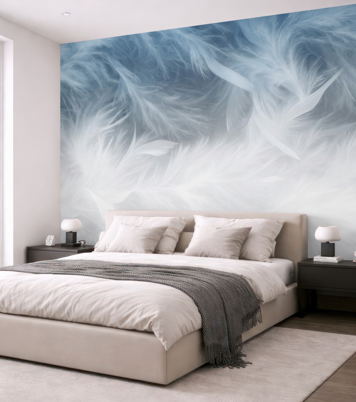 Fototapeta Niebieskie pióra.