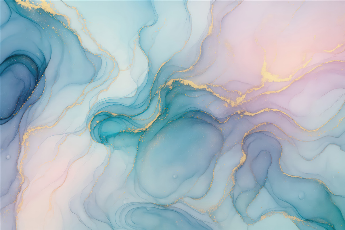 Fototapeta Marmur - niebieskawy, różowy